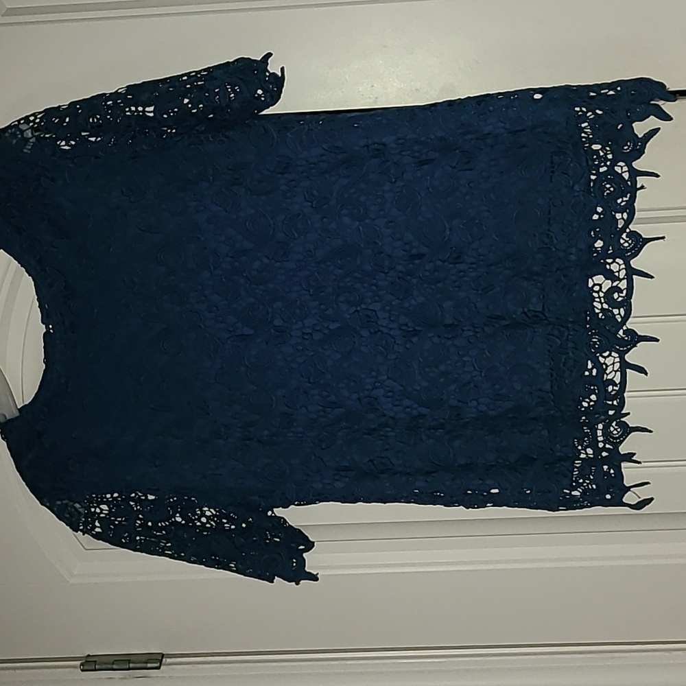 Philosophy Woman's polyester blue lace medium.
